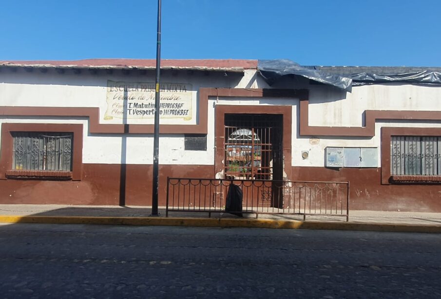 Escuela 20 de noviembre, a mitad de sus remodelaciones en 2022